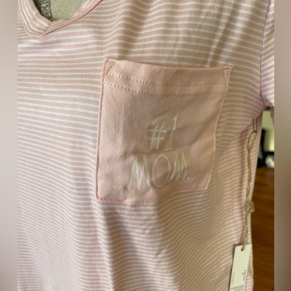 NWT Rae Dunn #1 Mom Pajama Shirt - Picture 1 of 5